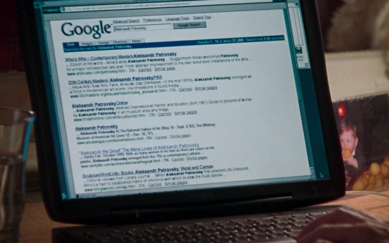 Google WEB Search Engine in Sex and the City S06E13 TV Show 2004 (3)