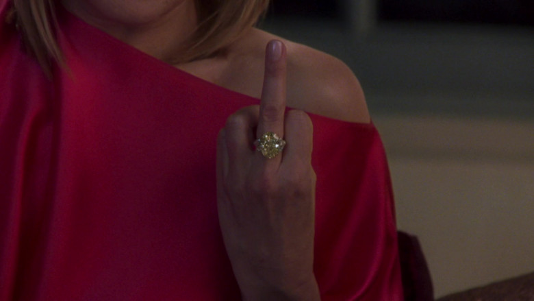 Harry Winston Diamond Ring of Kim Cattrall as Samantha Jones in Sex and the City S05E02 TV Show (2)
