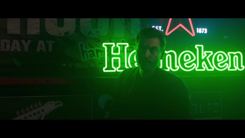 Heineken Beer Neon Sign in Midnight in the Switchgrass (2021)