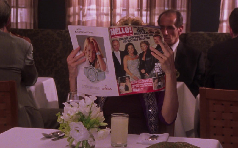 Hello! Magazine and Omega Watch Advertising in Sex and the City S05E05 TV Show (1)