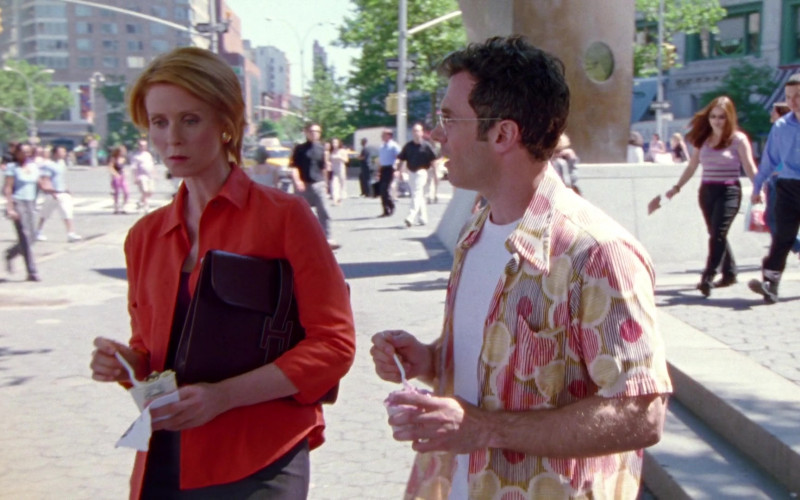 Hermes Bag of Cynthia Nixon as Miranda Hobbes in Sex and the City S04E12 Just Say Yes (2001)