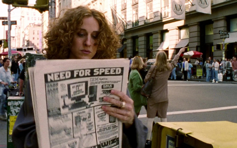 IBM Computer Newspaper Advertising in Sex and the City S01E01 Sex and the City (1998)