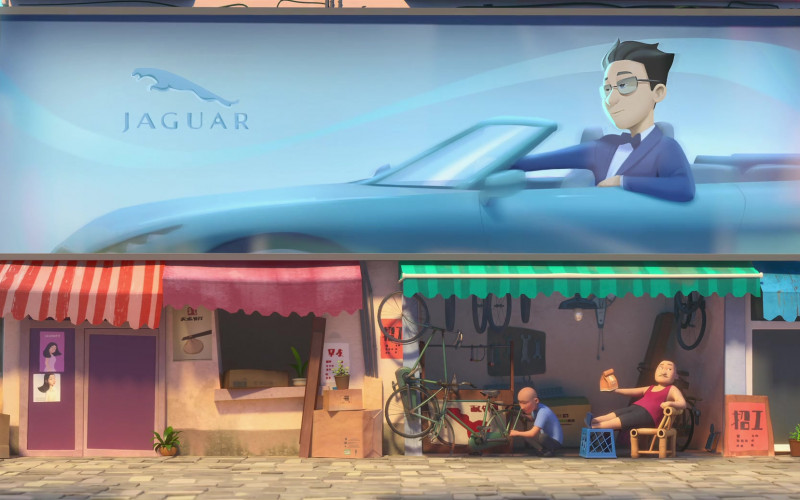 Jaguar Car Billboard in Wish Dragon (2021)