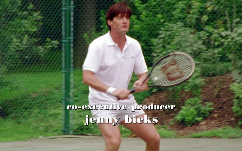 Lacoste Polo Shirt and Wilson Tennis Racket of Kyle MacLachlan as Trey MacDougal in Sex and the City S03E17 "What Goes Around Comes Around" (2000)