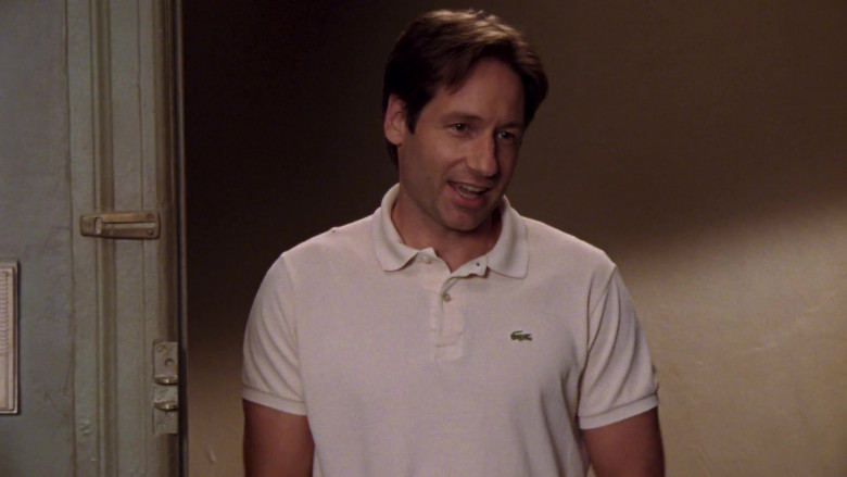 Lacoste Polo Shirt of David Duchovny as Jeremy in Sex and the City S06E10 Boy, Interrupted (2003)