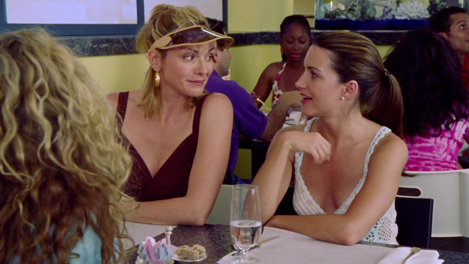 Louis Vuitton Monogram Visor Worn By Kim Cattrall As Samantha Jones In Sex And The City S03e14