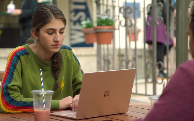 Microsoft Surface Laptop Used by Sophia Mitri Schloss as Emma Korn in Big Shot S01E09 (2)