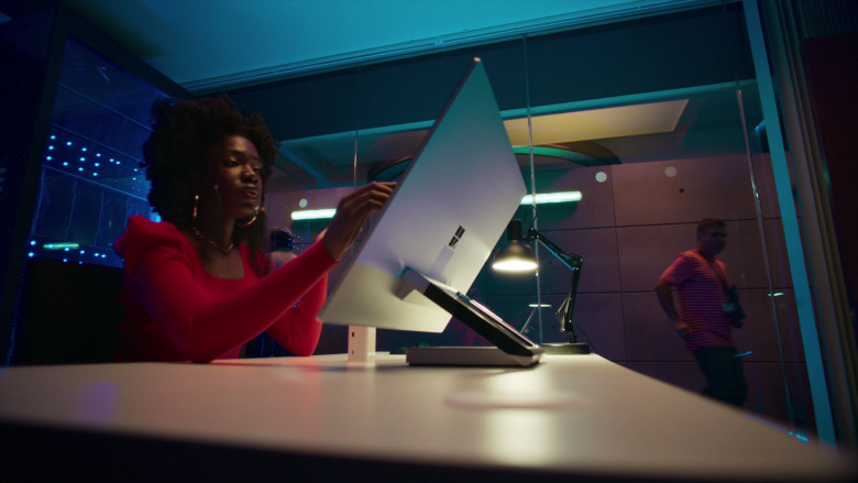 Microsoft Surface Studio All-In-One Computer Used by Vivian Oparah as Honey in Intelligence S02E02 (1)