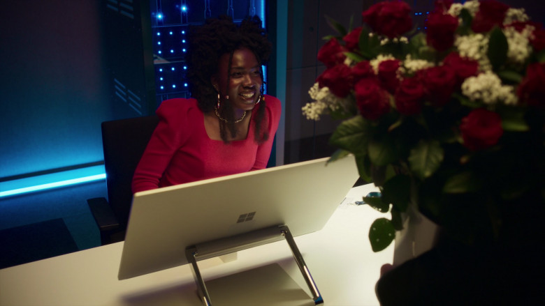 Microsoft Surface Studio All-In-One Computer Used by Vivian Oparah as Honey in Intelligence S02E02 (2)