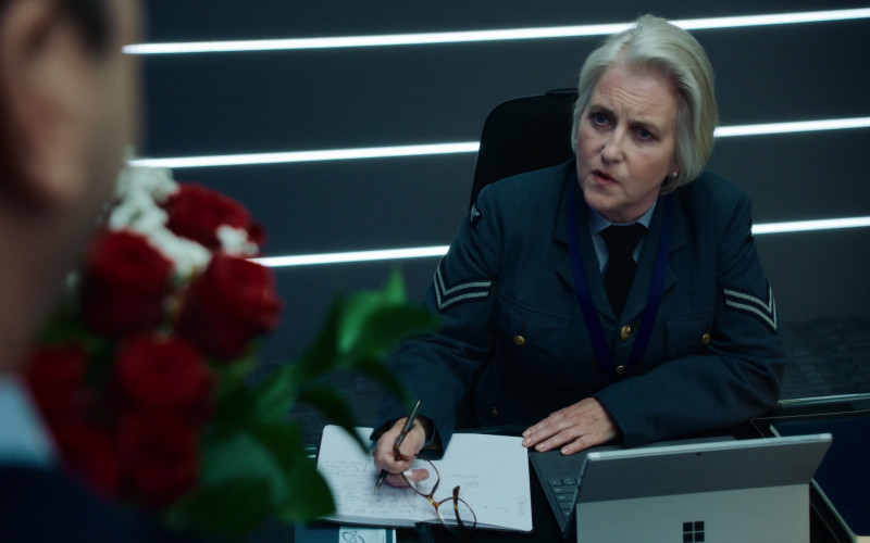 Microsoft Surface Tablet Used by Sylvestra Le Touzel as Christine Cranfield in Intelligence S02E02 (2021)