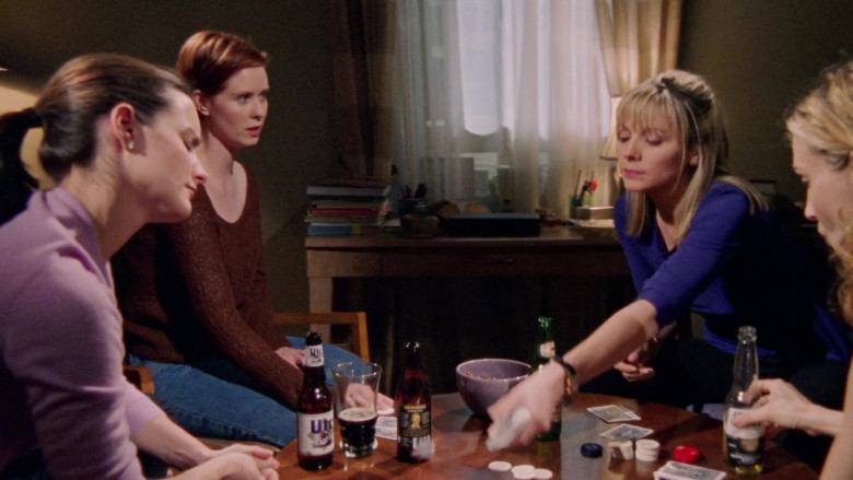 Miller Lite Beer Enjoyed by Kristin Davis as Charlotte York in Sex and the City S01E05 The Power of Female Sex (1998)