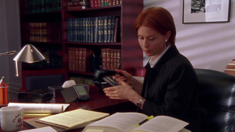 Palm Personal Digital Assistant (PDA) of Cynthia Nixon as Miranda Hobbes in Sex and the City S03E08 The Big Time (2000)