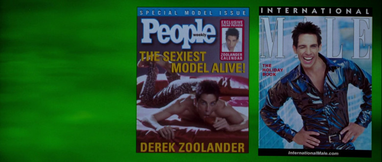 People Weekly Magazine and International Male in Zoolander (2001)
