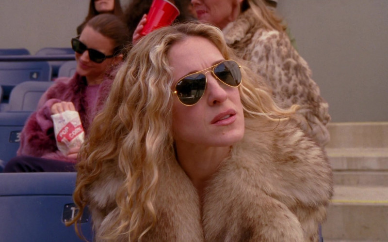 Ray-Ban Aviator Women's Sunglasses of Sarah Jessica Parker as Carrie Bradshaw in Sex and the City S02E01 TV Show 1999 (4)