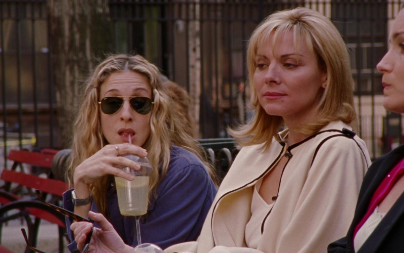 Ray-Ban Women's Aviator Sunglasses of Sarah Jessica Parker as Carrie Bradshaw in Sex and the City S02E06 The Cheating Curve TV Show 1999 (2)