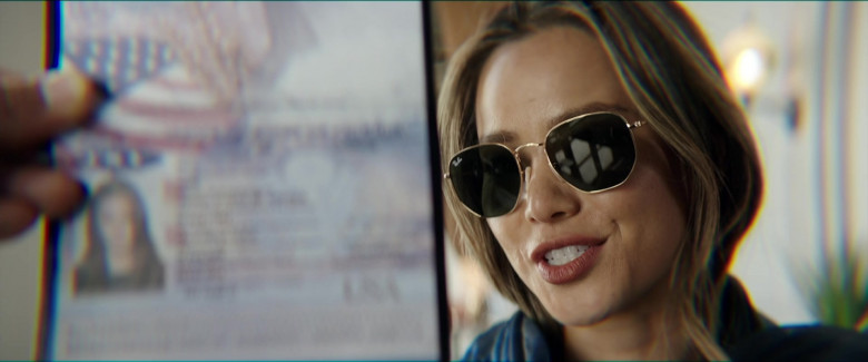 Ray-Ban Women's Hexagonal Sunglasses of Jamie Chung as Violet in The Misfits Movie 2021 (3)