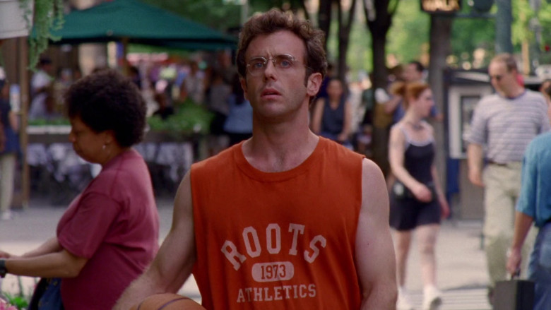 Roots T-Shirt of David Eigenberg as Steve Brady in Sex and the City S02E18 TV Show 1999 (2)