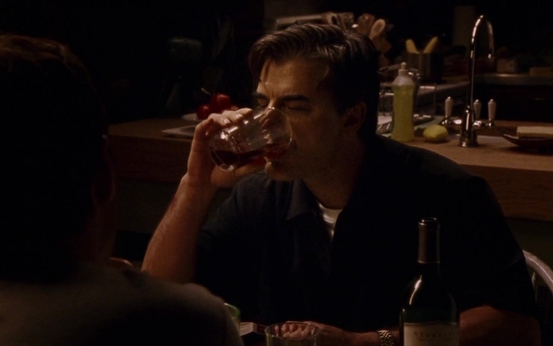 Sterling Wine Enjoyed by Chris Noth as Mr. Big in Sex and the City S04E10 Belles of the Balls (2001)