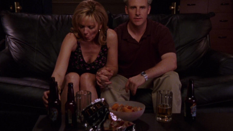 Terra Chips Enjoyed by Kim Cattrall as Samantha Jones in Sex and the City S02E13 Games People Play (1999)