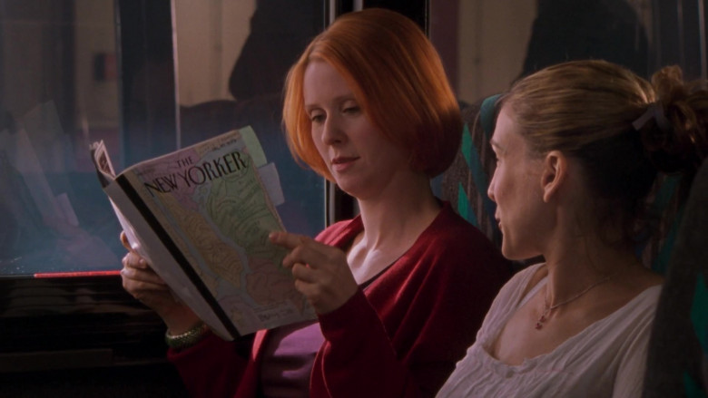 The New Yorker Magazine Held by Cynthia Nixon as Miranda Hobbes in Sex and the City S05E03 TV Show 2002 (1)