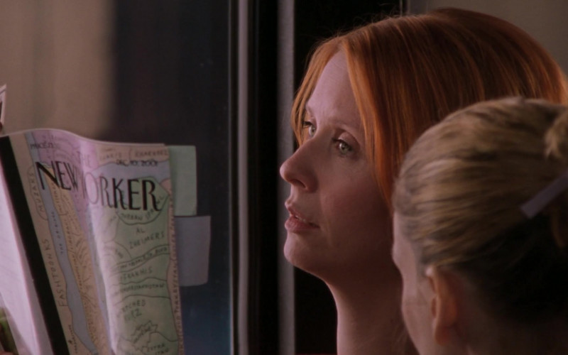The New Yorker Magazine Held by Cynthia Nixon as Miranda Hobbes in Sex and the City S05E03 TV Show 2002 (2)