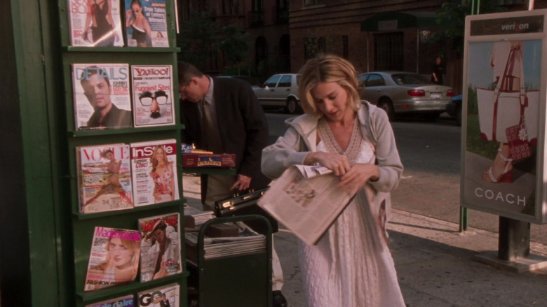 Verizon and Coach Bags Advertising in Sex and the City S05E06 Critical Condition (2002)