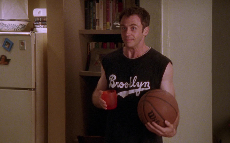 Wilson Basketball of David Eigenberg as Steve Brady in Sex and the City S04E11 Coulda, Woulda, Shoulda (2001)