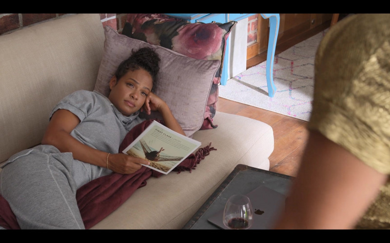 Apple MacBook Air Laptop of Christina Milian as Erica in Resort to Love (2021)