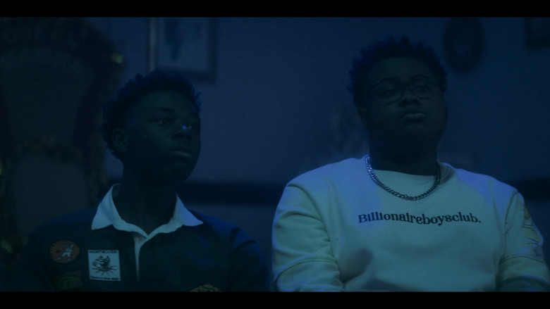 Billionaire Boys Club Men’s White Sweatshirt in The Chi S04E08 Love Jones (1)