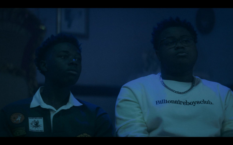 Billionaire Boys Club Men’s White Sweatshirt in The Chi S04E08 Love Jones (1)