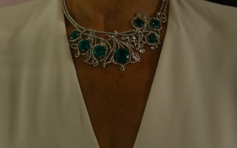 Boodles Greenfire Emerald Necklace Worn by Helen Mirren as Queenie in F9 The Fast Saga (1)