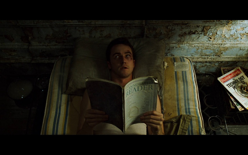 Businessweek magazine of Edward Norton as the Narrator in Fight Club (1999)