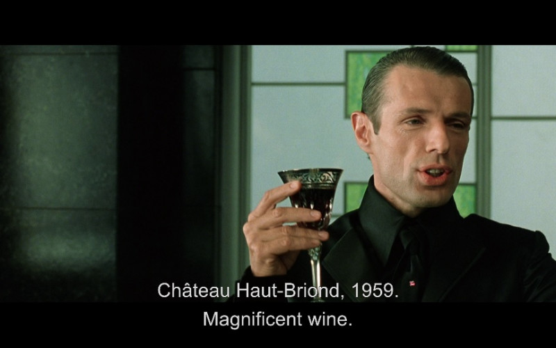 Château Haut-Brion Wine in The Matrix Reloaded (2003)