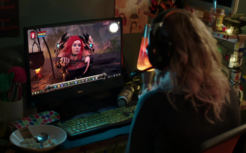 Dell Computer Monitor Used by Alexa Davies as Meg in Dead Pixels S02E02 The Chair (2021)
