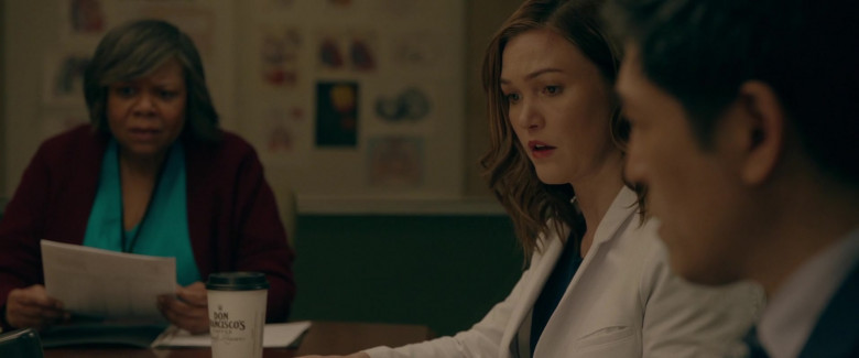 Don Francisco’s Coffee Enjoyed by Julia Stiles as Dr. Jordan Taylor in The God Committee (3)