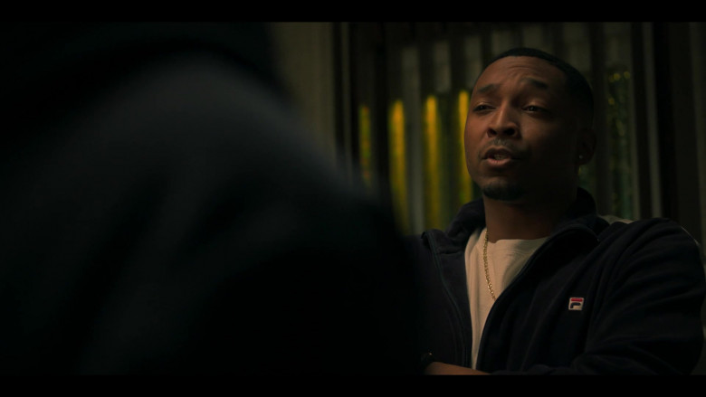 Fila Men's Jacket of Malcolm M. Mays as Lou-Lou in Power Book III Raising Kanan S01E01 Back in the Day (2021)