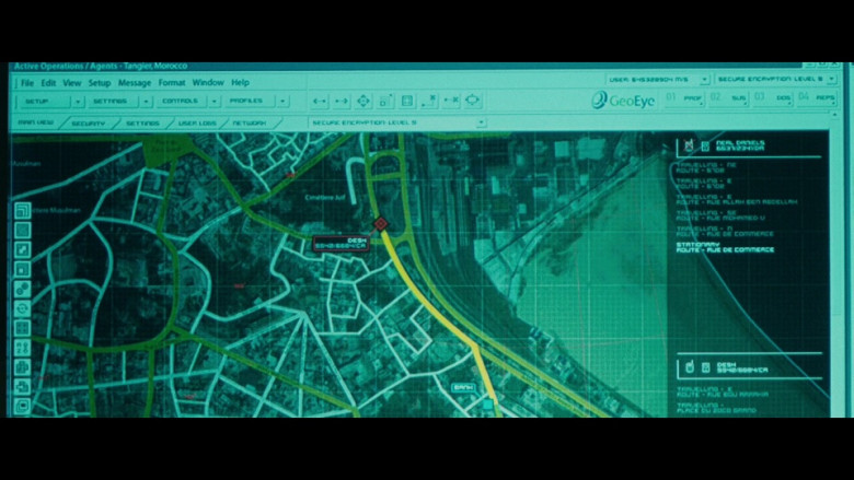 GeoEye American commercial satellite imagery company in The Bourne Ultimatum (2007)