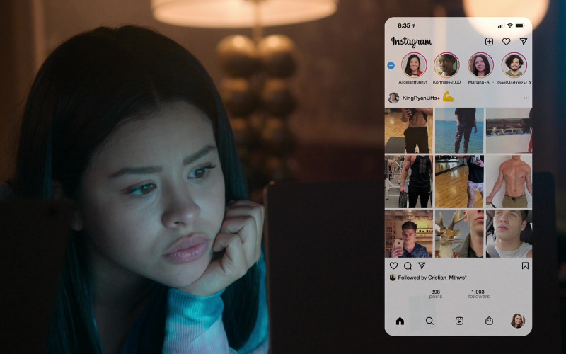 Instagram Social Network in Good Trouble S03E13 Making a Metamour (1)