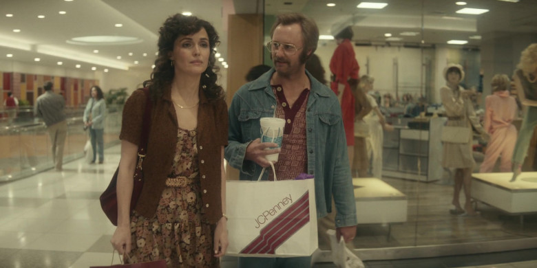 JCPenney Shopping Bag Held by Rory Scovel as Danny Rubin in Physical S01E06 Let’s Get It on Tape (2021)