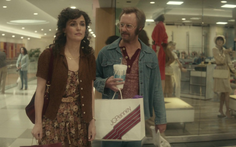 JCPenney Shopping Bag Held by Rory Scovel as Danny Rubin in Physical S01E06 Let’s Get It on Tape (2021)