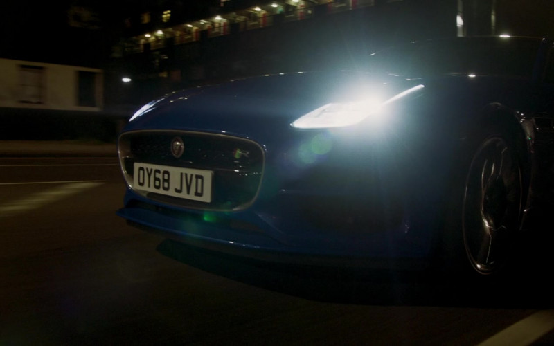 Jaguar F-Type Blue Luxury Car in The Hitman's Wife's Bodyguard (2021)