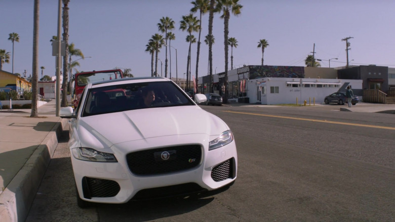 Jaguar XF (X260) White Car of Shawn Hatosy as Andrew ‘Pope’ Cody in Animal Kingdom S05E02 TV Show (2)