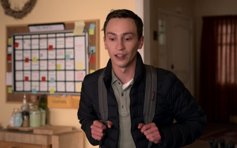 JanSport Backpack of Keir Gilchrist as Sam Gardner in Atypical S04E09 Player’s Ball (2021)