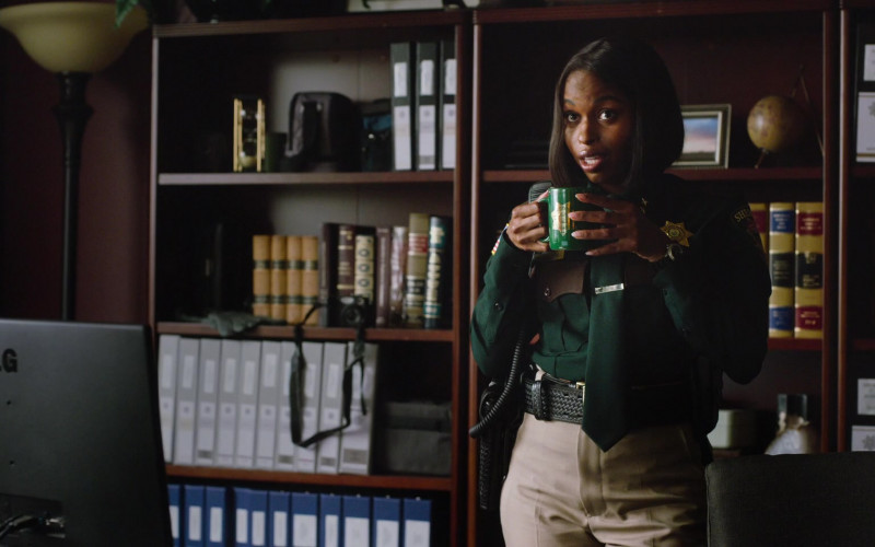 LG PC Monitor of Aziza Scott as Mackenzie ‘Trip' Johnson in Home Before Dark S02E04 Dark Rooms (2021)