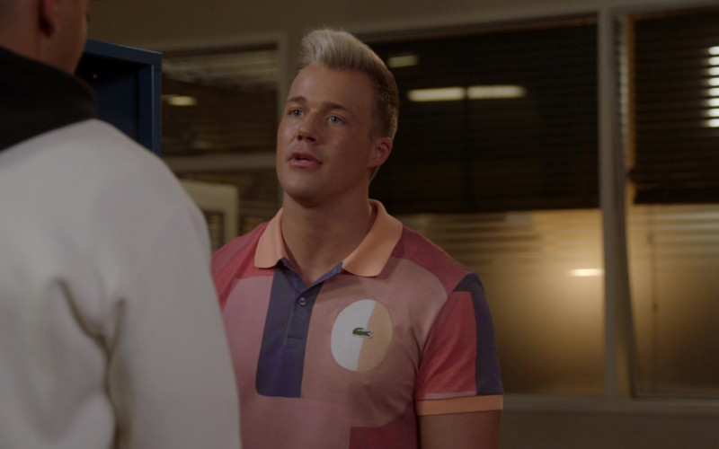 Lacoste Polo Shirt of Hunter Clowdus as JJ Parker in All American S03E19 Surviving the Times (2021)