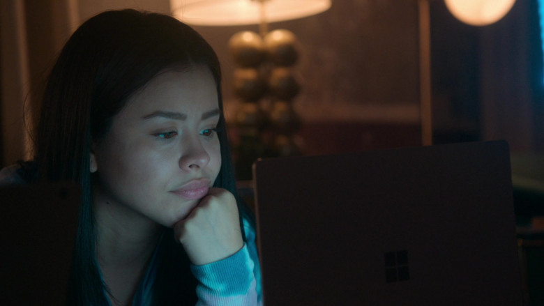 Microsoft Surface Laptop of Actress Cierra Ramirez as Mariana Adams Foster in Good Trouble S03E13 Making a Metamour (2)