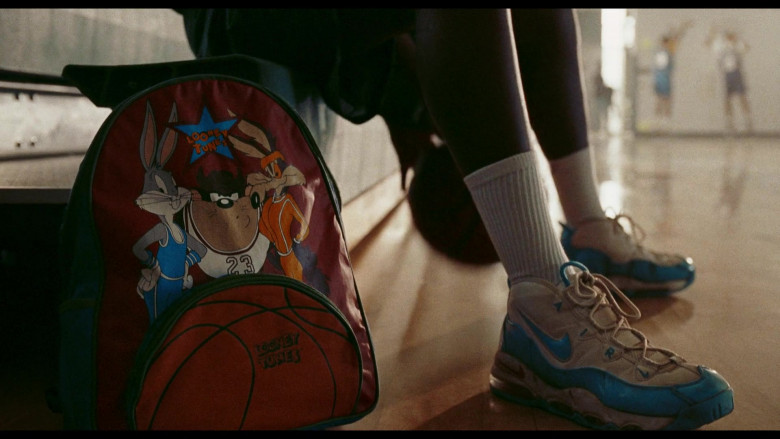 Nike Air Max Uptempo 95 Blue Fury Sneakers of Stephen Kankole as a young LeBron in Space Jam A New Legacy (2)