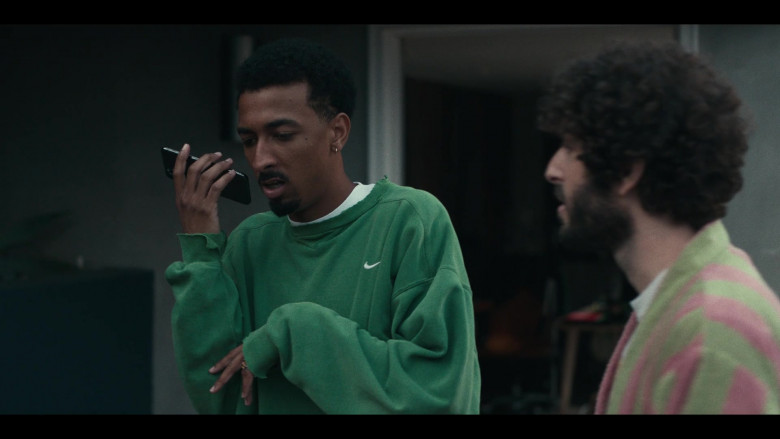 Nike Men's Green Sweatshirt in Dave S02E06 Somebody Date Me (1)
