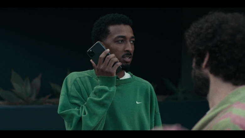 Nike Men's Green Sweatshirt in Dave S02E06 Somebody Date Me (2)