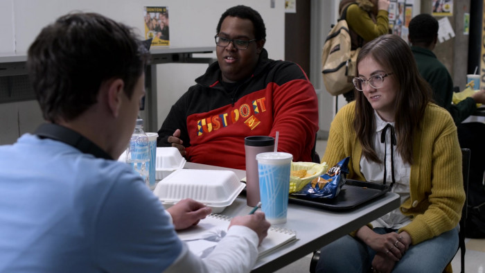 Nike Quarter-Zip Fleece Top And Doritos Chips In Atypical S04E03 